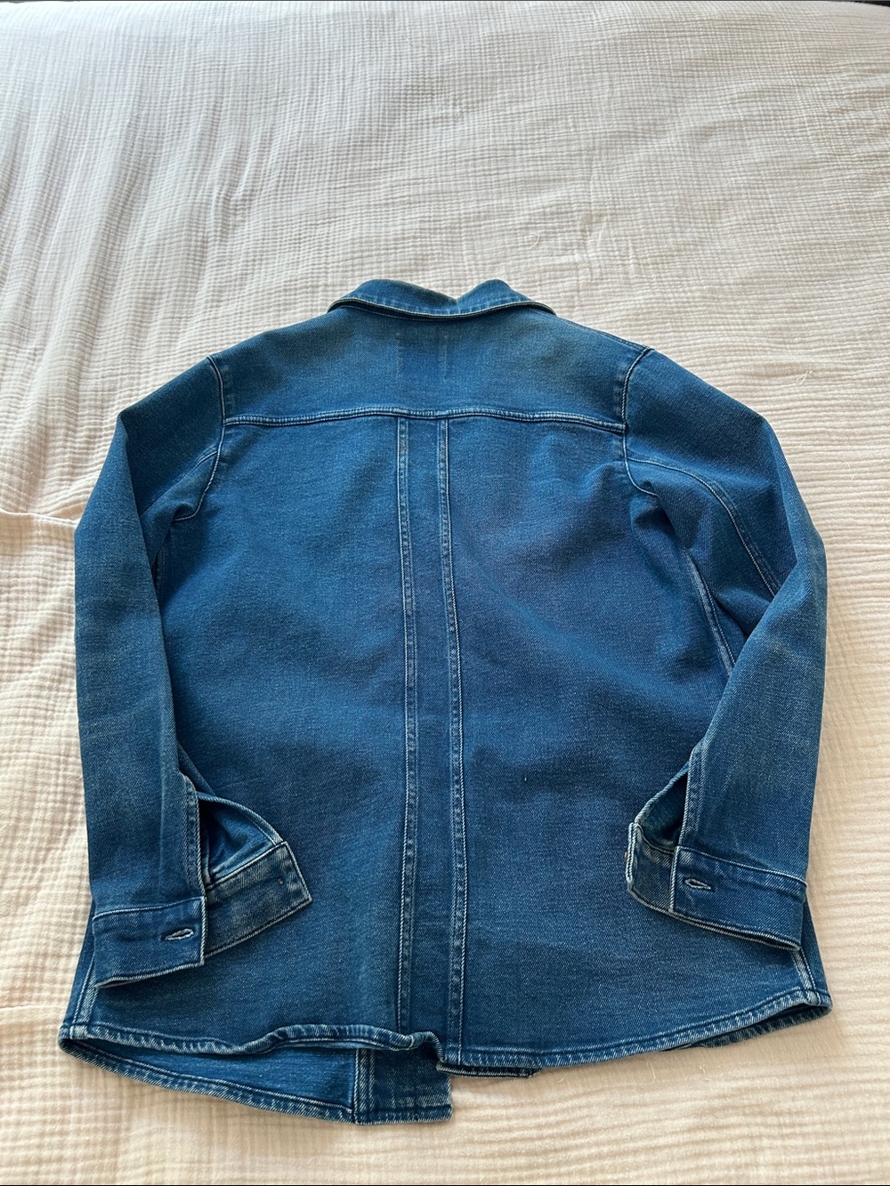 Sezane Will Denim Button-Front Jacket - Picture 6 of 6